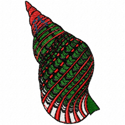 Seashell Embroidery Design 9 Seashell Embroidery Design 9